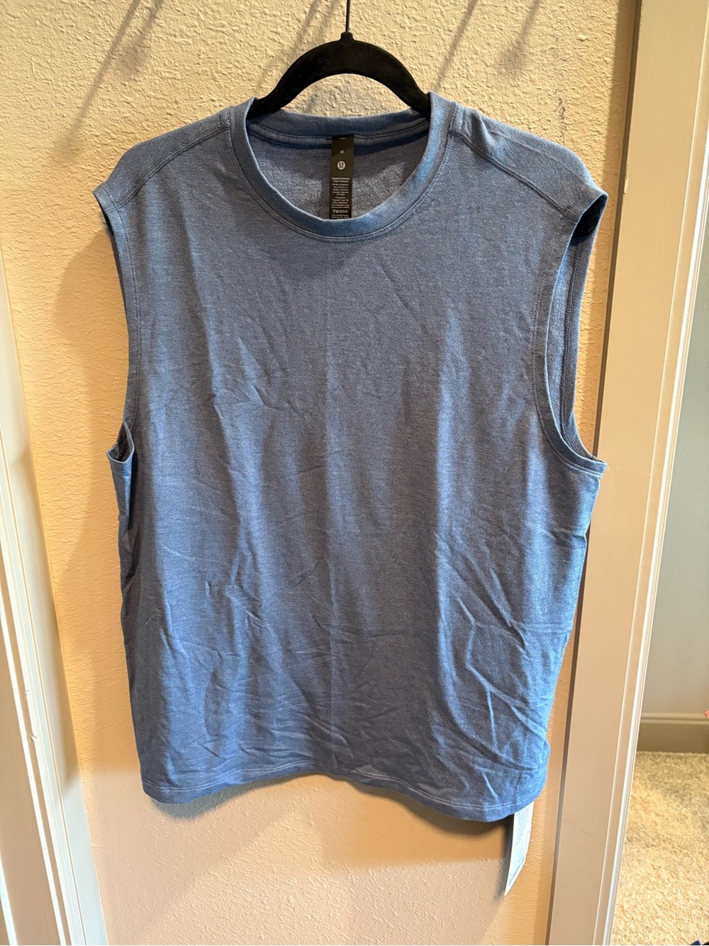 lululemon athletica Men’s Sleeveless Muscle Tee in Dusty Blue